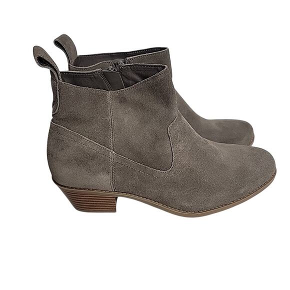 Vionic Water Resistant Suede Ankle Boots - Vera Gray Women's US 8 - Picture 4 of 9